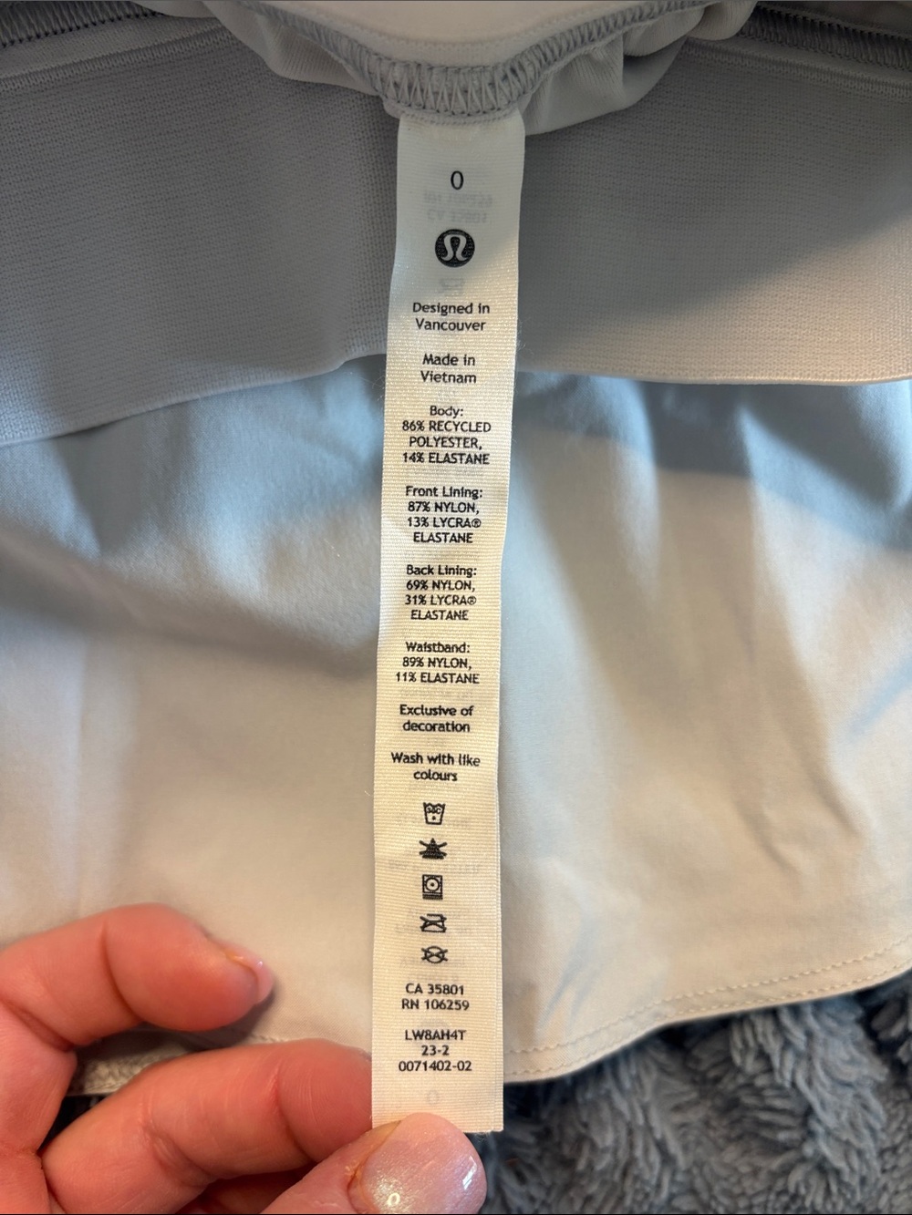 lululemon athletica light grey Athletic Skort - Picture 4 of 9